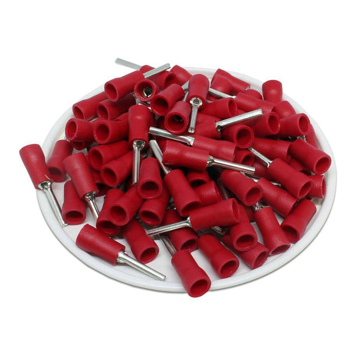 PTV1-12 (PTI-1) Insulated Pin Terminals - 22-16 AWG - Ferrules Direct
