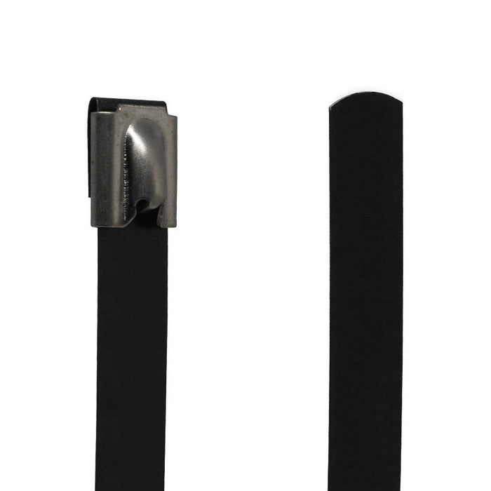 PVC304-12150 - Grade 304 PVC Coated Steel Tie - 0.47x6" (12x150mm) - Ferrules Direct