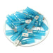 QDSM101-63 - Polyolefin Heat Shrink Male Quick Disc .25" Tab - 16-14AWG - Blue - Ferrules Direct