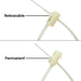 RDCV225 - Releasable Nylon Double Head Cable Tie - Ferrules Direct