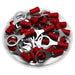 DRVB10-1 DIN46237 Vinyl Ring Terminal Brazed 22-16 AWG - 3/8" Stud - 100/pk - Ferrules Direct