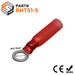 RHTS1-5 - Nylon Insulated Heat Shrinkable Ring Terminals - 22-16 AWG - Ferrules Direct