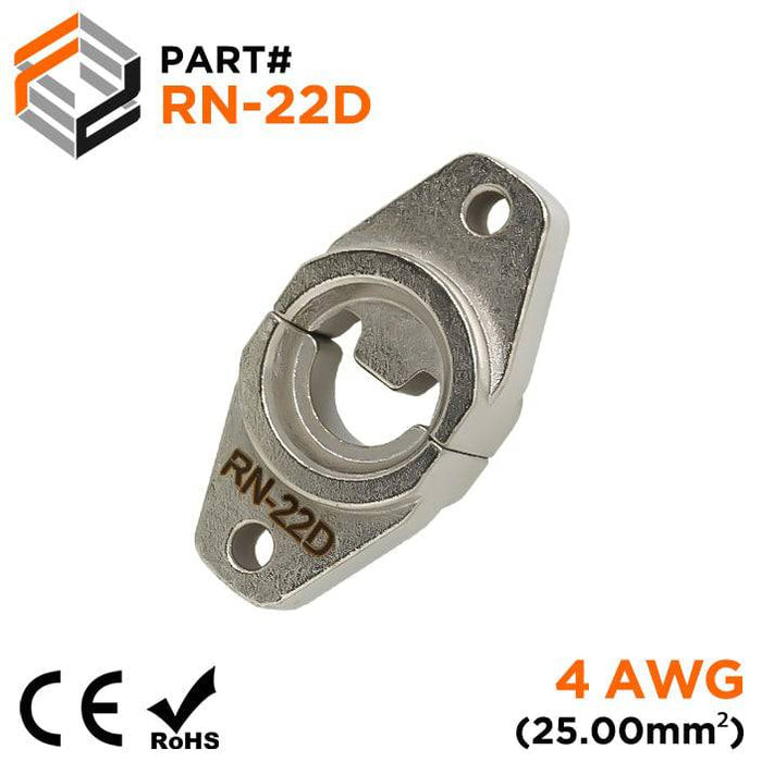 RN-22D - Crimping Die for Compression Cable Lugs - 4 AWG - Single Indent - Ferrules Direct