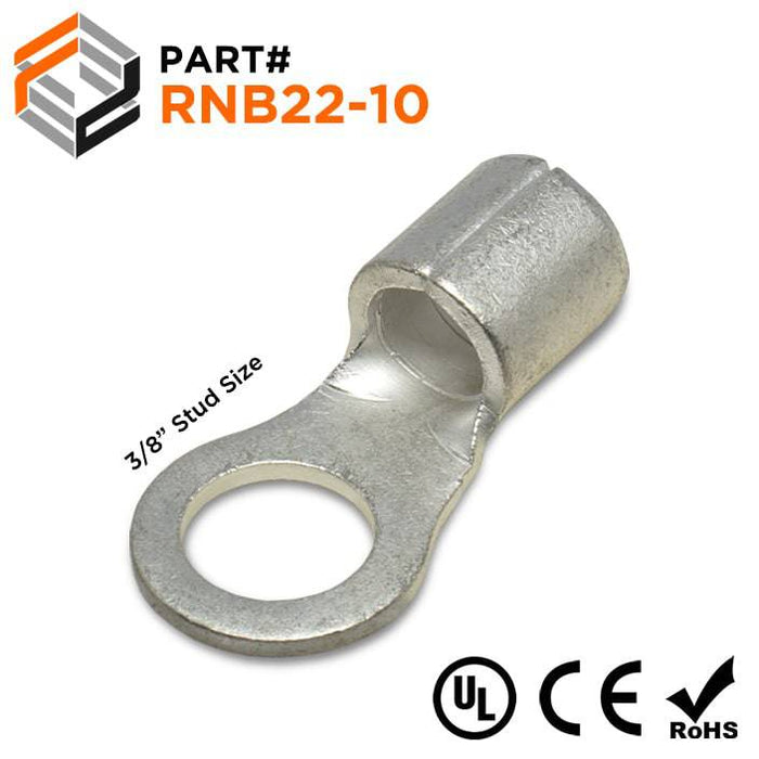 RNB22-10 - Non Insulated Ring Terminal - 4AWG - Ferrules Direct