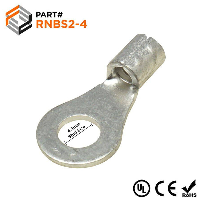 RNBS2-4 - Non Insulated Ring Terminal - 16-14AWG - Ferrules Direct