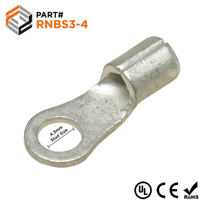 RNBS3-4 - Non Insulated Ring Terminal 14-12AWG - Ferrules Direct