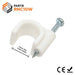 RNC10W - Round Nail Cable Clip - White - 10mm - Ferrules Direct