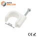 RNC12W - Round Nail Cable Clip - White - 12mm - Ferrules Direct