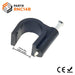 RNC14B - Round Nail Cable Clip - Black - 14mm - Ferrules Direct