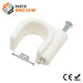 RNC14W - Round Nail Cable Clip - White - 14mm - Ferrules Direct
