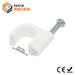 RNC8W - Round Nail Cable Clip - White - 8mm - Ferrules Direct