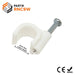RNC9W - Round Nail Cable Clip - White - 9mm - Ferrules Direct