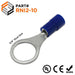 RNI2-10 - Polycarbonate Ring Terminals - 16-14 AWG - 3/8" Stud - Ferrules Direct