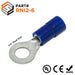 RNI2-6 - Polycarbonate Ring Terminals - 16-14 AWG - 1/4" Stud - Ferrules Direct