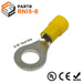 RNI5-8 - Polycarbonate Ring Terminals - 12-10 AWG - 5/16" Stud - Yellow - Ferrules Direct