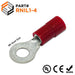 RNIL1-4 - Polycarbonate Ring Terminals - 22-16 AWG - #8 Stud - Ferrules Direct