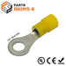 RNIM5-6 - Polycarbonate Ring Terminals - 12-10 AWG - 1/4" Stud - Yellow - Ferrules Direct