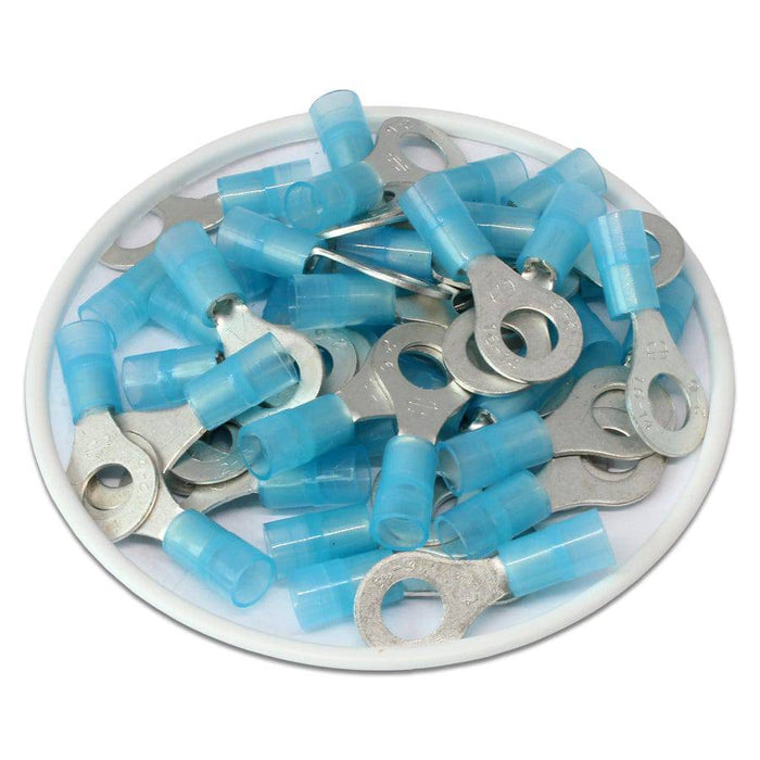RNY2-6 Nylon Ring Terminals - Standard Crimp 16-14AWG - Ferrules Direct