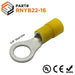 RNYB22-16 - Nylon Insulated Ring Terminals - 4 AWG - 5/8" Stud - Ferrules Direct