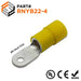 RNYB22-4 - Nylon Insulated Ring Terminals - 4 AWG - #8 Stud - Ferrules Direct