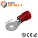 RNYBL8-5 - Nylon Ring Terminal - Standard Crimp 8 AWG - Stud #10 - Ferrules Direct