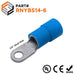 RNYBS14-6 - Nylon Insulated Ring Terminals - 6 AWG - 1/4" Stud - Ferrules Direct