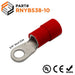 RNYBS38-10 - Nylon Insulated Ring Terminals - 2 AWG - 3/8" Stud - Ferrules Direct