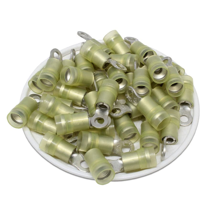 RNYD5-3.7 Nylon Ring Terminals - Double Crimp 12-10AWG - Ferrules Direct