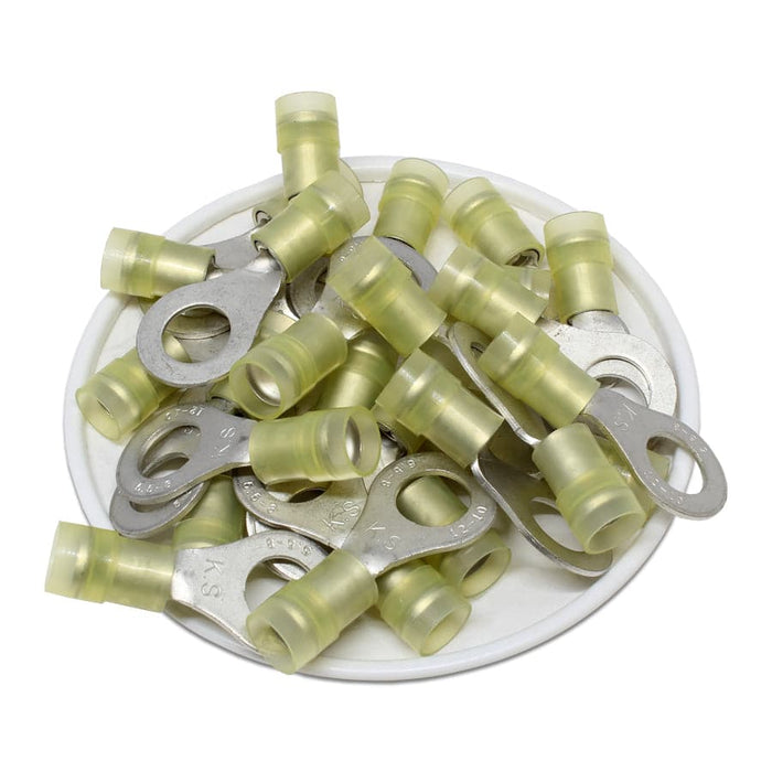 RNYD5-8 Nylon Ring Terminals - Double Crimp 12-10AWG - Ferrules Direct