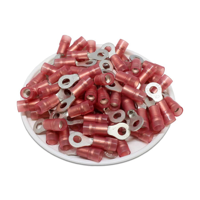 RNYDL1-3.7 Nylon Ring Terminals - Double Crimp 22-16AWG - Ferrules Direct