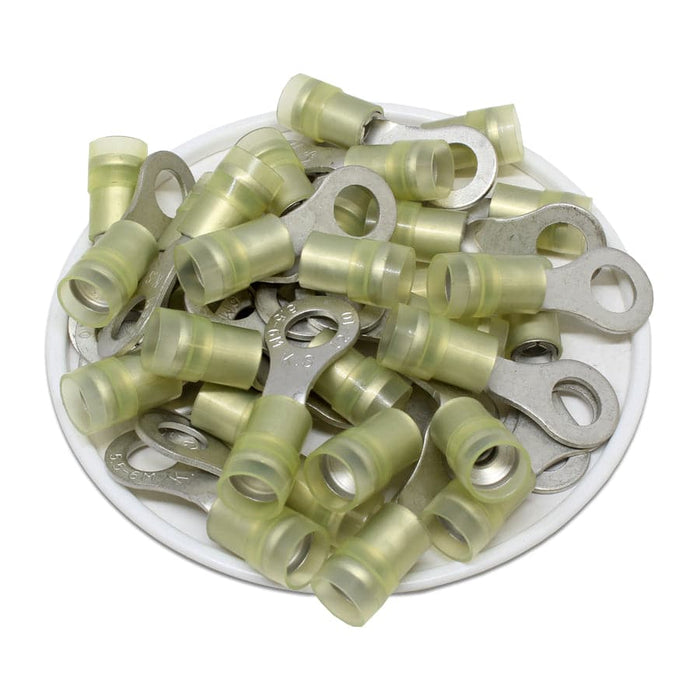 RNYDM5-6 Nylon Ring Terminals - Double Crimp 12-10AWG - Ferrules Direct