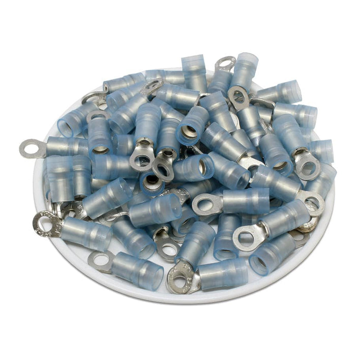 RNYDS2-3.7 Nylon Ring Terminals - Double Crimp 16-14AWG - Ferrules Direct