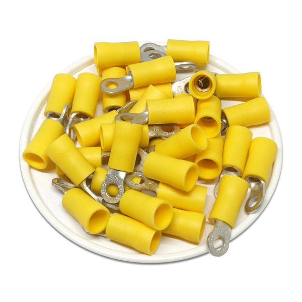 Morsetto Ad Anello Giallo - Isolato - Confezione Da 100 - Foto 3