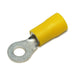 RVB5-47 - Insulated Ring Terminal - 12-10 AWG - #8 Stud - Yellow - Ferrules Direct
