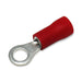 RVS1-4 - Vinyl Insulated Ring Terminals - 22-16 AWG - Red - Stud #8 - Ferrules Direct