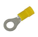 RVY5-6 - Vinyl Injection Molded Ring Terminals - 12-10 AWG - 1/4" Stud - Ferrules Direct