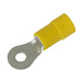 RVYL5-37 - Vinyl Injection Molded Ring Terminals - 12-10 AWG - #6 Stud - Ferrules Direct