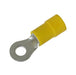 RVYL5-4 - Vinyl Injection Molded Ring Terminals - 12-10 AWG - #8 Stud - Ferrules Direct