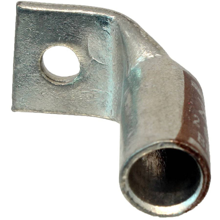 SBF210 - 90 Degree Short Barrel Compression Lug - 2 AWG - #10 Stud - Ferrules Direct
