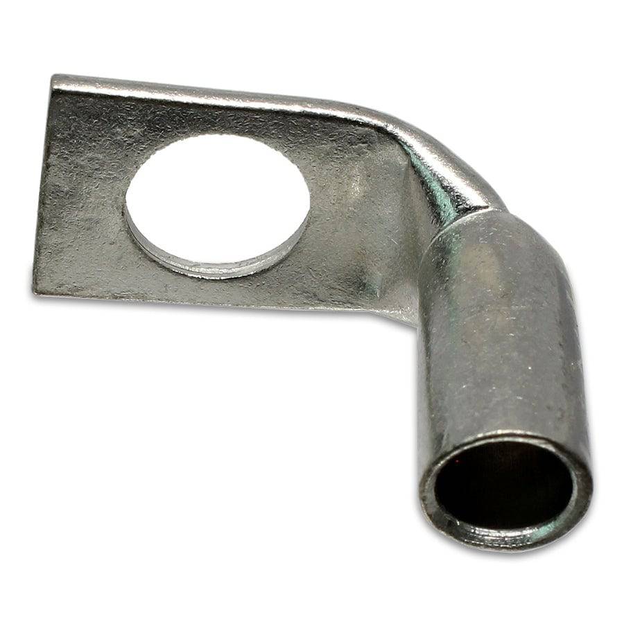 SBF438 - 90 Degree Short Barrel Compression Lug - 4 AWG - 3/8" Stud - Ferrules Direct