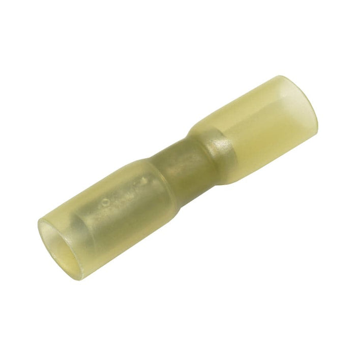 SBTF102-4 - Polyethylene Heat Shrink Female Bullet - 4mm - 12 -10AWG - Yellow - Ferrules Direct