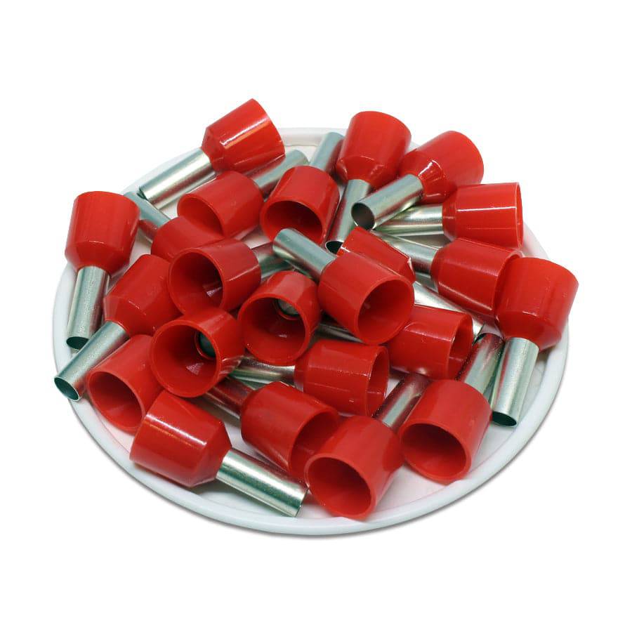 SC100012D - 8 AWG Insulated Wire Ferrules, 12mm Pin, Red, XXL Collar ...