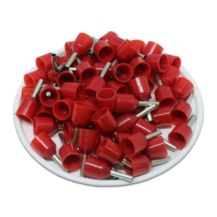 SC15008W - 16AWG (8mm Pin) Short Circuit Ferrules - Red - Ferrules Direct