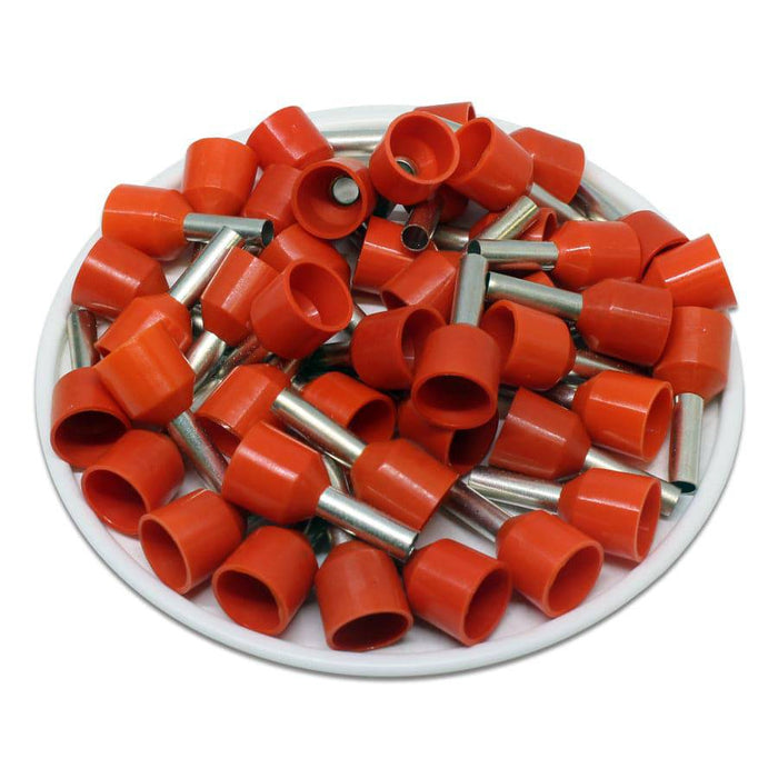 SC40010T - 12 AWG Insulated Wire Ferrules, 10mm Pin, Orange, XXL Collar ...