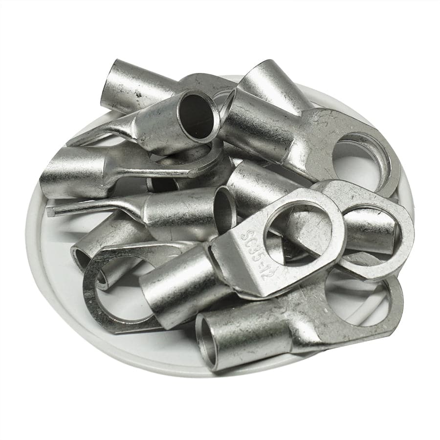 SCH3512 - Non Insulated Tubular Ring Lugs - 2 AWG - Ferrules Direct