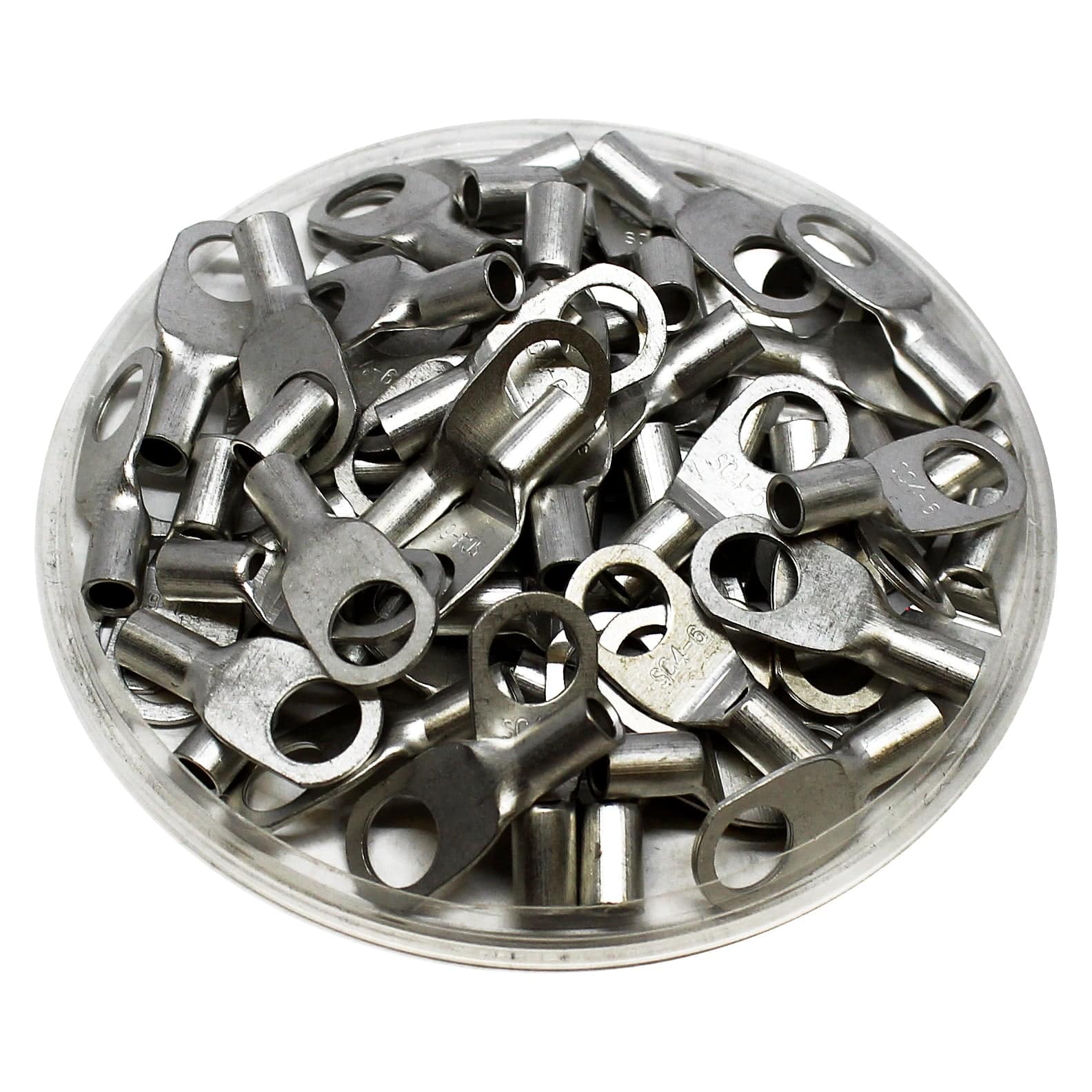 SCH46 - Non Insulated Tubular Ring Lugs - 12 AWG - Ferrules Direct