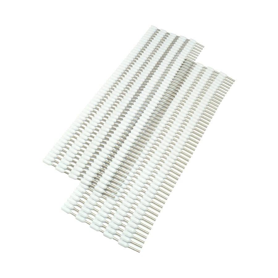 22 AWG Insulated Wire Ferrules Strips, 8mm Pin, White, 500 pieces