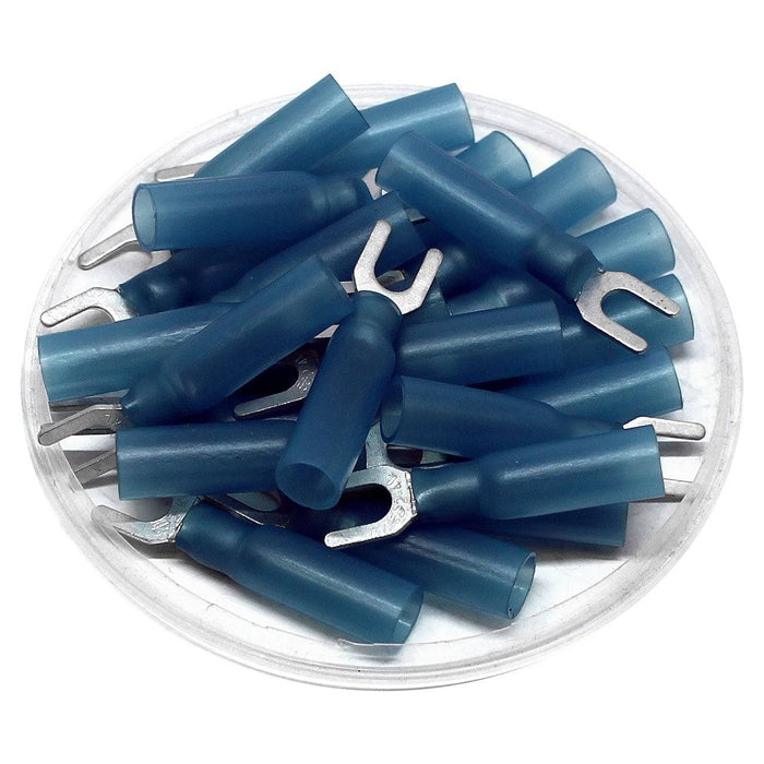 SHTL2-3.7 - Nylon Insulated Heat Shrinkable Spade Terminals - 16-14 AWG - Ferrules Direct