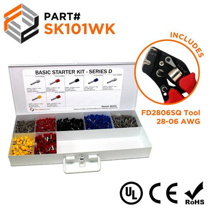 SK101WK - Heavy Duty Starter Kit + FD2806SQ Tool - D Series - Ferrules Direct