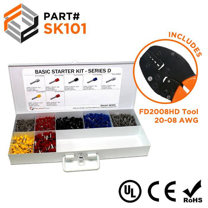 SK101 - Heavy Duty Starter Kit + FD2008HD Tool - D Series - Ferrules Direct